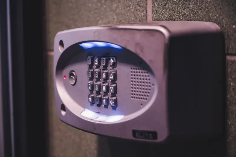 Security alarm keypad
